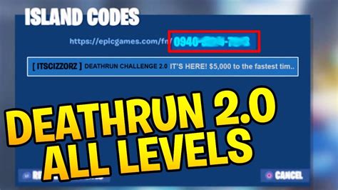 If you ever wanted to play the new cizzorz death run 2. . Cizzors deathrun code